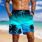 Kavea™ - Andningsbara Somriga Badshorts med Snörning och Tryck