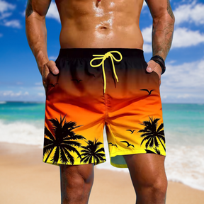 Kavea™ - Andningsbara Somriga Badshorts med Snörning och Tryck