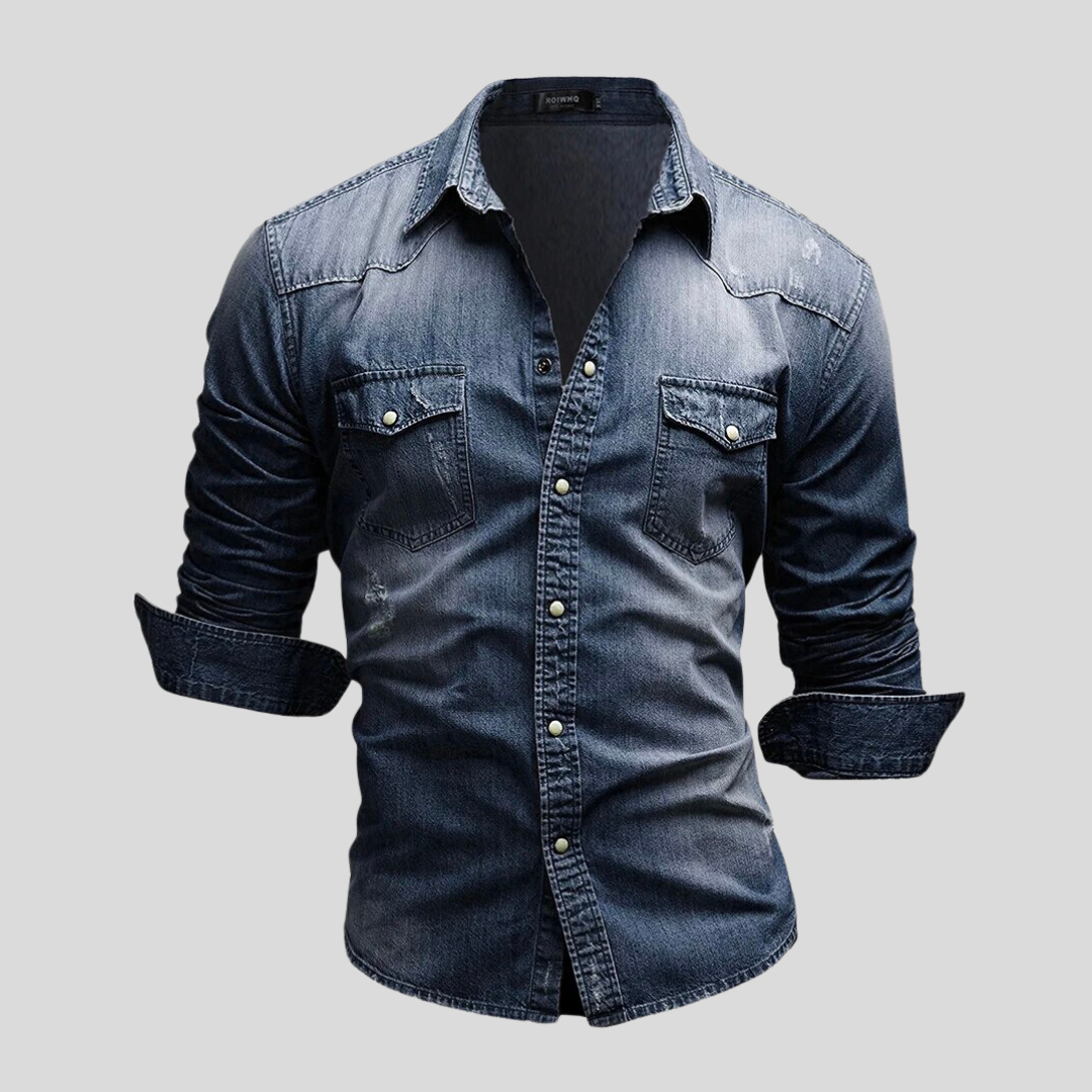 Kavea™ – Modern och Stilsäker Jeansskjorta