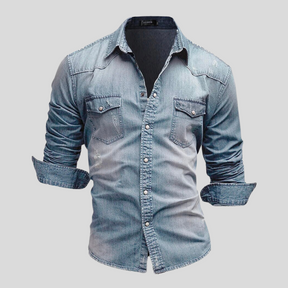 Kavea™ – Modern och Stilsäker Jeansskjorta