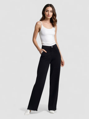 Kavea™ | Eleganta Svart Jeans med Rå Finish