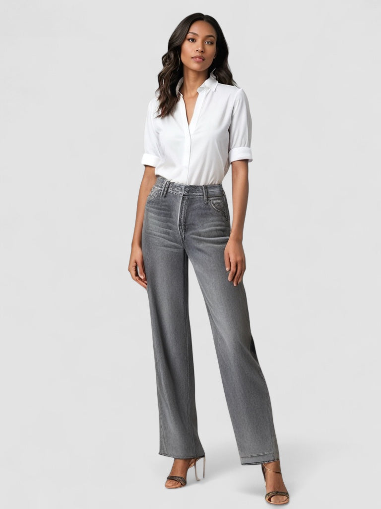 Kavea™ | Grå Utställd Jeans