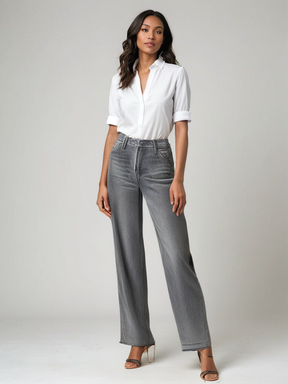 Kavea™ | Grå Utställd Jeans