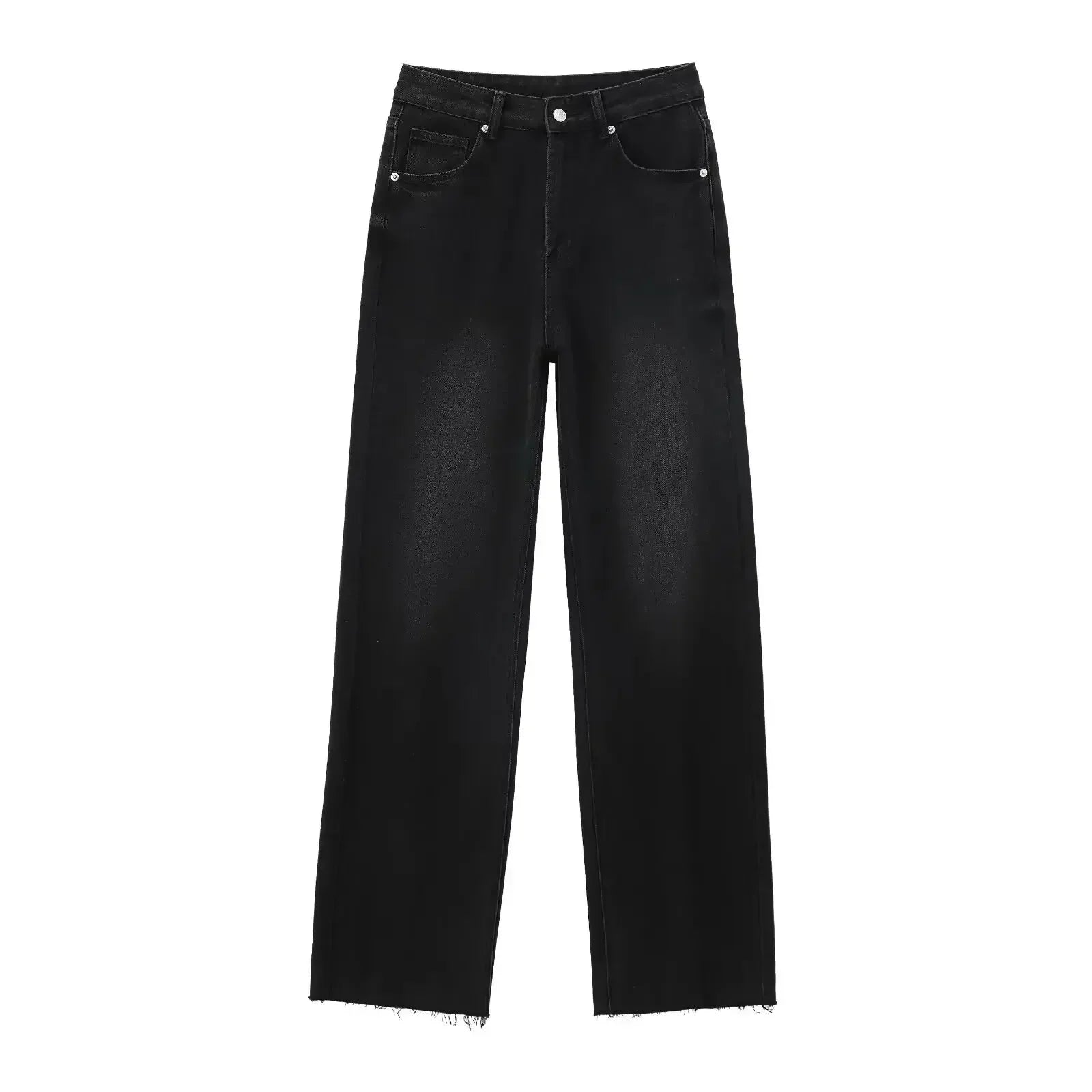 Kavea™ | Eleganta Svart Jeans med Rå Finish